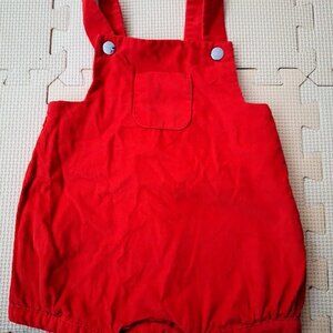 Jacadi baby overalls / salopette 12 months cotton in red